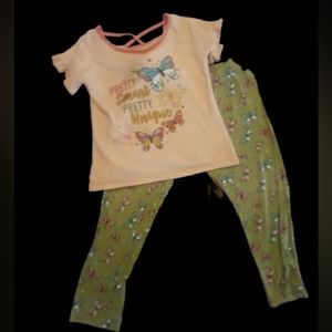 Girls size 10 short sleeved shirt set